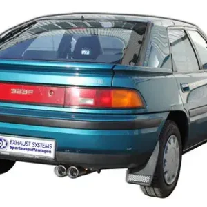 Preis Gesenkt Fox Mazda 323 Typ BG/ MX3 Typ EC Endschalldämpfer mit Flansch - 2x80 Typ 13