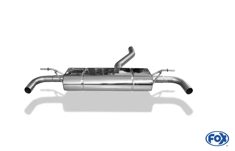 Online Kaufen Fox Mercedes A-Klasse 176/245 Endschalldämpfer quer Ausgang rechts/links - ohne Endrohre mit 90° Bögen für Modelle mit original Endrohrblenden