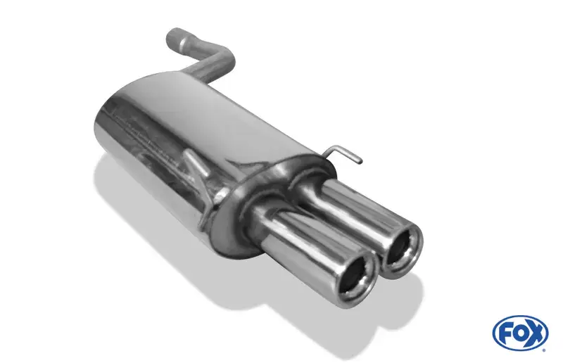 Top-Seller Fox Mercedes C-Klasse W202/ S202 Endschalldämpfer Eingang 61mm - 2x80 Typ 13