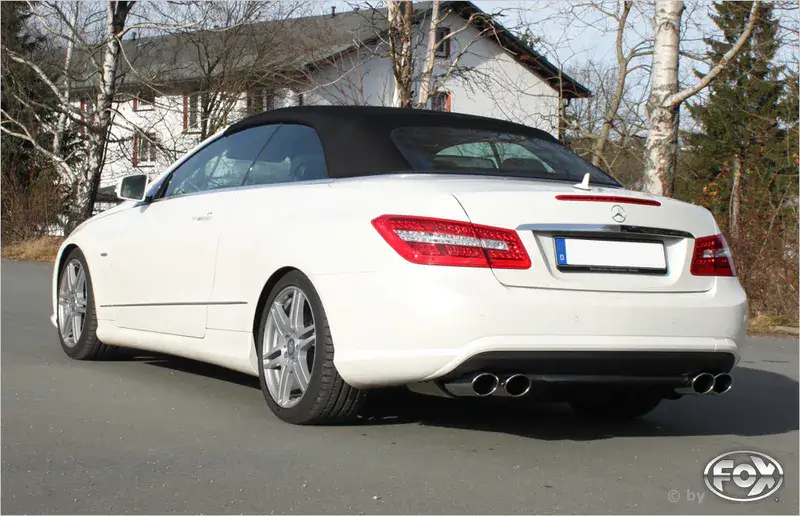 Schneller Versand Fox Mercedes E-Klasse Cabrio A207 4 Zylinder Endschalldämpfer rechts/links - 2x115x85 Typ 32 rechts/links