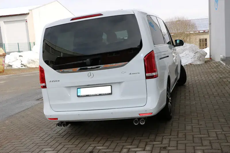Fox Mercedes V-Klasse W447 Endschalldämpfer quer Ausgang rechts/links- 2x76 Typ 11 rechts/links Geprüft