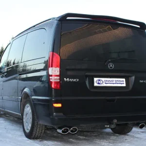Fox Mercedes Vito/ Viano - W639 (nicht Compact) Endschalldämpfer quer Ausgang rechts/links- 2x115x85 Typ 32 rechts/links Abverkauf