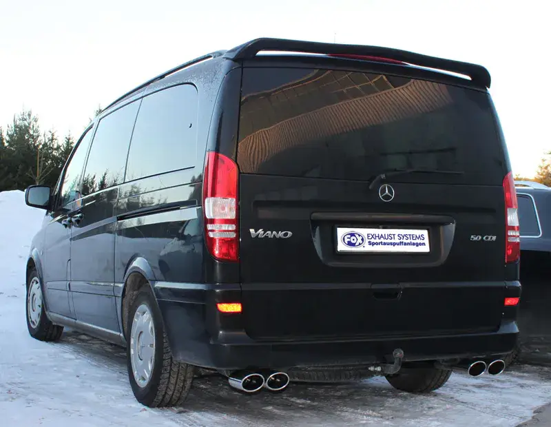 Fox Mercedes Vito/ Viano - W639 (nicht Compact) Endschalldämpfer quer Ausgang rechts/links- 2x115x85 Typ 32 rechts/links Abverkauf