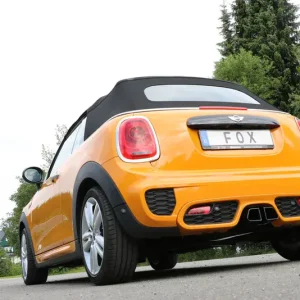 Billig Fox Mini Cooper S - F56 & F57 Endschalldämpfer Ausgang mittig - 2x95x78 Typ 68 Schwarz