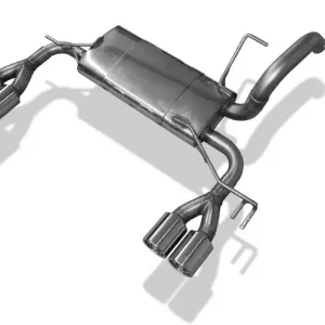 Fox Mitsubishi Colt - Z30/ CZ3/ CZT - 3-türer / Smart Fourfour Endschalldämpfer Ausgang rechts/links - 2x80 Typ 13 rechts/links Schneller Versand
