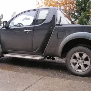 Fox Mitsubishi L200 Typ KAOT Clubcap 2-trg. Endschalldämpfer Sidepipe - 2x115x85 Typ 38 Top-Preis