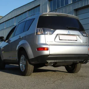 Jetzt Bestellen Fox Mitsubishi Outlander CWO - Bj. ab 06` Endschalldämpfer quer Ausgang rechts/links - 115x85 Typ 33 rechts/links