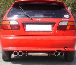 Fox Nissan Almera Typ N15 Hatchback Endschalldämpfer Ausgang rechts/links- 2x90 Typ 13 rechts/links Jetzt Bestellen