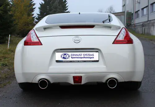 Fox Nissan 370Z Endschalldämpfer quer Ausgang rechts/links - 1x100 Typ 13 rechts/links Markenware