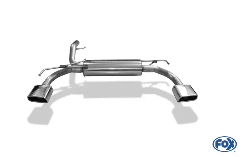 Fox Opel Adam Endschalldämpfer quer Ausgang rechts/links - 145x65 Typ 59 rechts/links Begrenztes Angebot