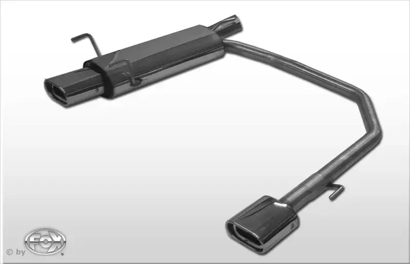 Fox Opel Astra F-CC Endschalldämpfer Ausgang rechts/links 3-Punkt-Aufhängung - 135x80 Typ 53 rechts/links Schnäppchen