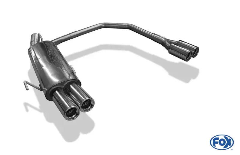 Fox Opel Astra F-CC Endschalldämpfer Ausgang rechts/links 3-Punkt-Aufhängung- 2x80 Typ 13 rechts/links Preisknaller