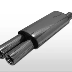 Sonderangebot Fox Opel Astra F Stufenheck Endschalldämpfer 3-Punkt-Aufhängung - 2x80 Typ 13