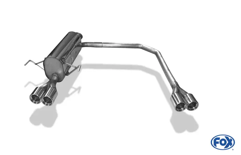 Sonderaktion Fox Opel Astra H/ Astra H GTC Turbo Endschalldämpfer Ausgang rechts/links Ø63,5mm - 2x76 Typ 13 rechts/links
