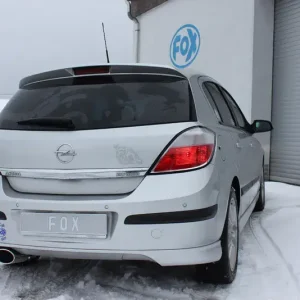 Versand Am Gleichen Tag Fox Opel Astra H/ Astra H GTC Turbo mit Ausschnitt Endschalldämpfer einseitig - 115x85 Typ 32