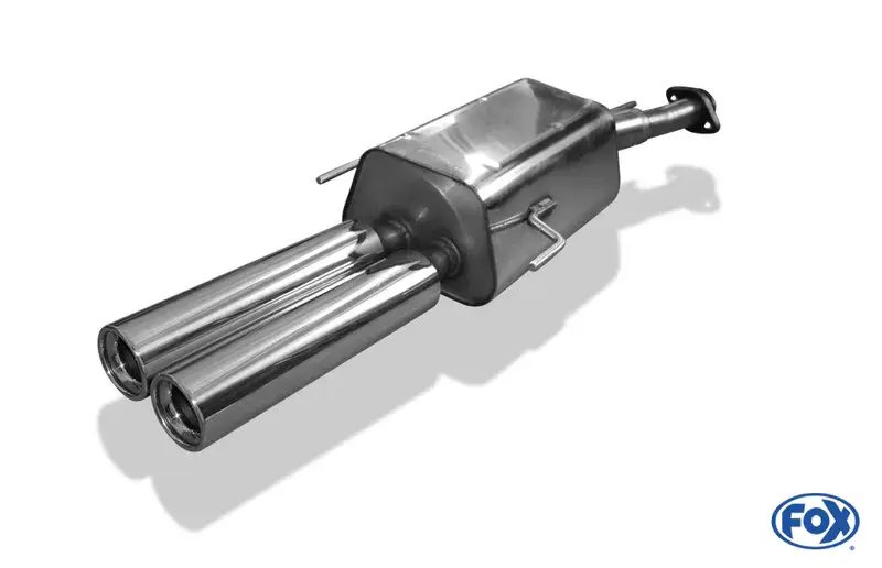 Markenware Fox Opel Astra G Stufenheck Endschalldämpfer Ø60mm - 2x80 Typ 13