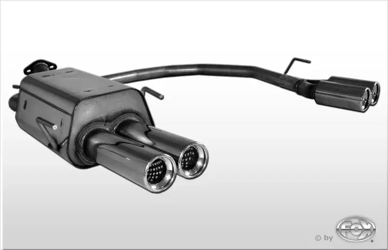 Fox Opel Astra G Stufenheck Endschalldämpfer Ausgang rechts/links - 2x80 Typ 13 rechts/links Echt