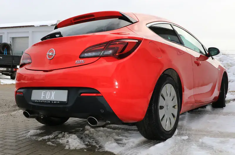 Kracherpreis Fox Opel Astra J GTC Endschalldämpfer quer Ausgang rechts/links - 115x85 Typ 32 rechts/links