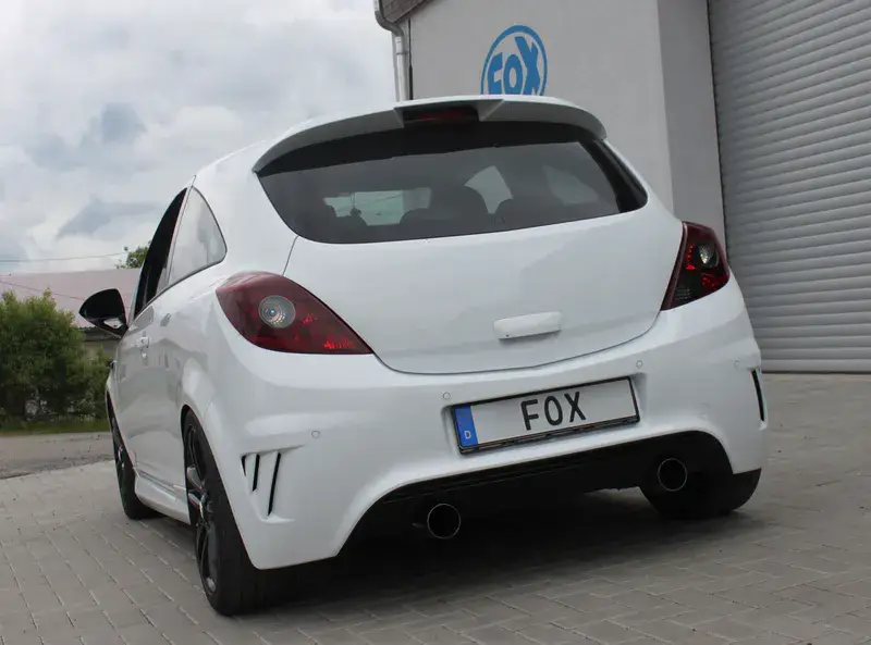 Fox Opel Corsa D - NRE-Edition Stoßstange Endschalldämpfer Ausgang rechts/links - 1x100 Typ 14 rechts/links Begrenztes Angebot