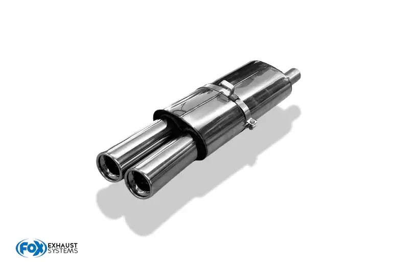 Sofort Bestellen Fox Opel Kadett E-CC Endschalldämpfer - 2x80 Typ 13