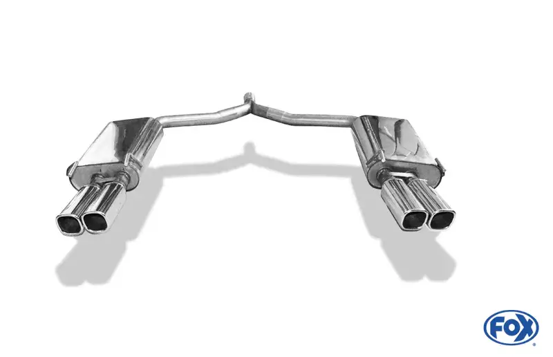 Neu Fox Opel Vectra C Caravan Endschalldämpfer rechts/links zweiflutig - 2x78x75 Typ 70 rechts/links