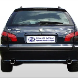 Fox Peugeot 406 Break Endschalldämpfer Ausgang rechts/links - 93x79 Typ 71 rechts/links Billig