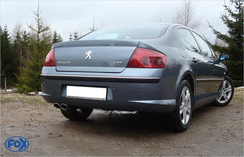 Neu Fox Peugeot 407 - 2,0l 16V Endschalldämpfer - 2x106x71 Typ 33