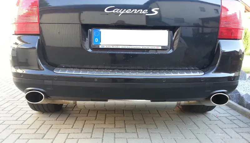 Fox Porsche Cayenne Endschalldämpfer rechts/links inkl. Y-Adapter - 140x90 Typ 32 rechts/links Markenprodukt