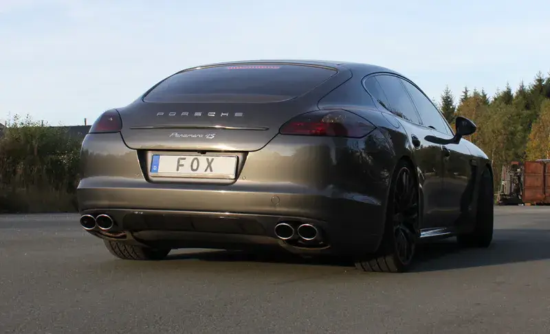 Neu Im Sortiment Fox Porsche Panamera 4,8l Endschalldämpfer rechts/links - 2x115x85 Typ 44 rechts/links