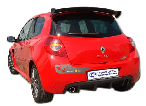 Fox Renault Clio III B Sport Endschalldämpfer quer Ausgang rechts/links - 1x76 Typ 17 rechts/links Preiswert