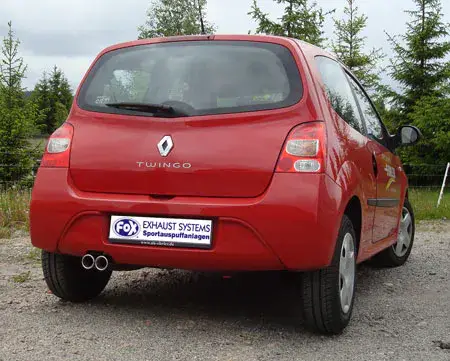 Fox Renault Twingo CNO Endschalldämpfer - 2x70 Typ 13 Mega-Angebot