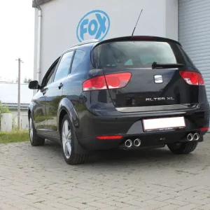 Fox Seat Altea XL 5P - Frontantrieb Endschalldämpfer Ausgang rechts/links - 2x80 Typ 17 rechts/links Neu