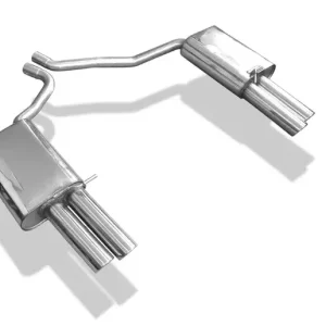 Markenprodukt Fox Seat Exeo 3R/ 3R ST - 2,0l TFSI Endschalldämpfer rechts/links zweiflutig - 2x76 Typ 17 rechts/links