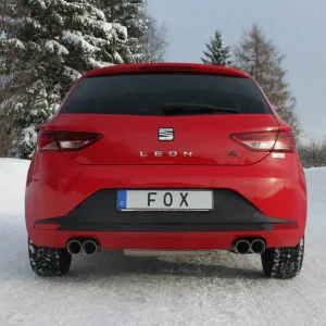 Fox Seat Leon 5F - Starre Hinterachse Endschalldämpfer Ausgang rechts/links - 2x80 Typ 25 rechts/links Kracherpreis