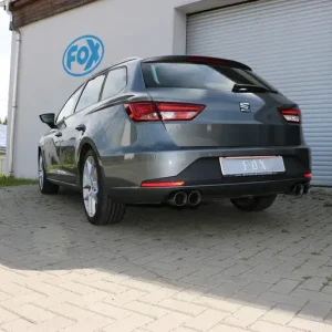 Sonderangebot Fox Seat Leon 5F ST - Starre Hinterachse Endschalldämpfer rechts/links - 2x90 Typ 25 rechts/links