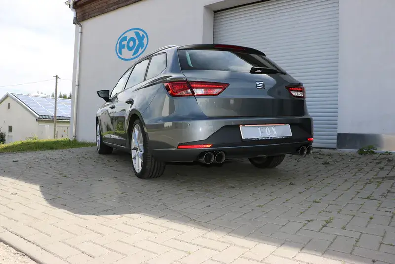 Sonderangebot Fox Seat Leon 5F ST - Starre Hinterachse Endschalldämpfer rechts/links - 2x90 Typ 25 rechts/links