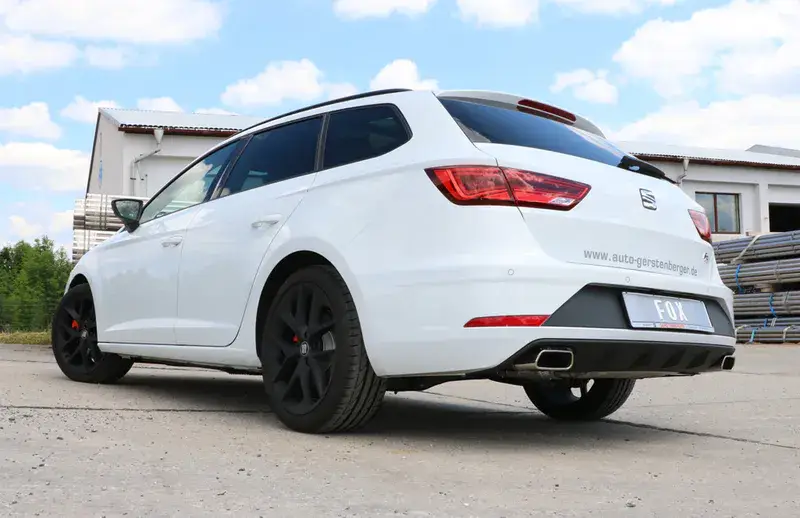 Fox Seat Leon 5F ST - Einzelradaufhängung Endschalldämpfer rechts/links - 145x65 Typ 59 rechts/links Nur Für Kurze Zeit