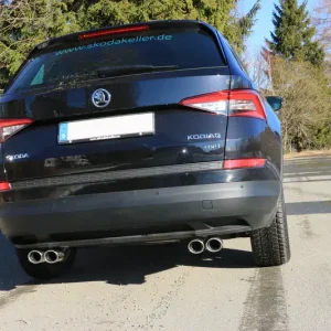 Fox Skoda Kodiaq 4x4 Endschalldämpfer Ausgang rechts/links - 2x88x74 Typ 32 rechts/links Echt