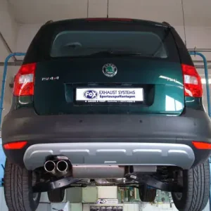 Fox Skoda Yeti 5L - 4x4 Endschalldämpfer Ø70mm - 2x80 Typ 17 Preiswert