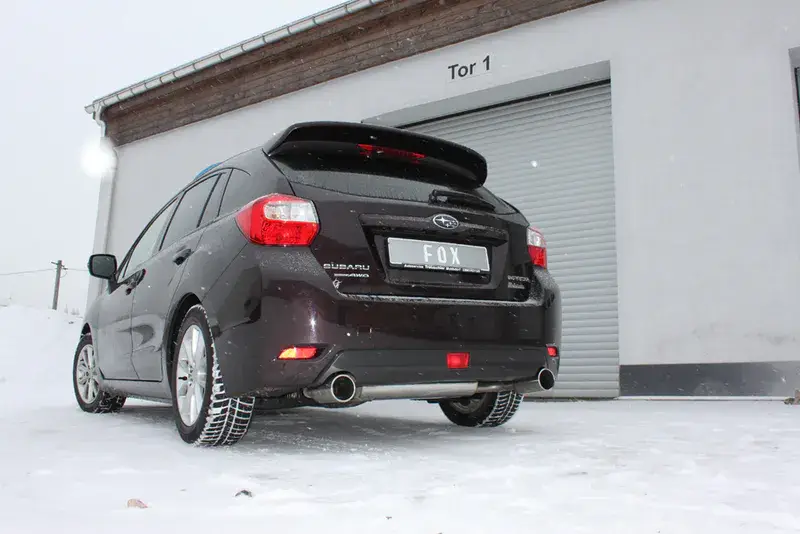 Knallerangebot Fox Subaru Impreza GP 4x4 Endschalldämpfer quer Ausgang rechts/links - 1x100 Typ 12 rechts/links