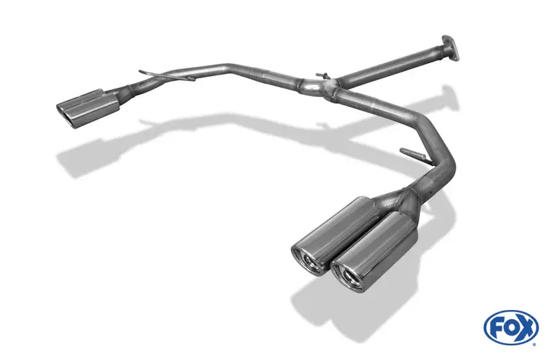 Fox Toyota RAV 4 IV Endrohrsystem rechts/links passend auf original Mittelschalldämpfer - 2x80 Typ 17 rechts/links Zertifiziert