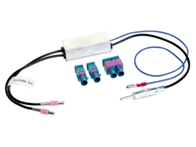 Neue Ware ACV Antennenadapter Fakra(m)(Set)>DIN(m) 12V Phantom lose