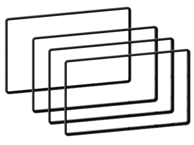 ACV 2-DIN Distanzrahmen Display 3x5 mm/1x2,5 mm lose Sonderangebot