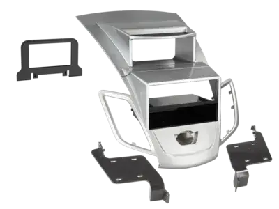 ACV 2-DIN Radioblende mit Fach Ford Fiesta mit Display silber Nur Heute