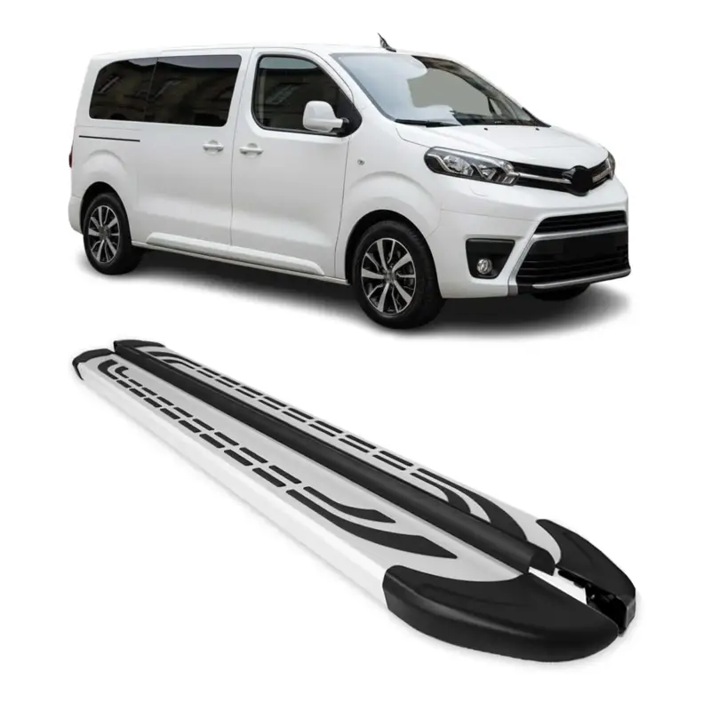 Wochenendangebot Trittbretter Schweller Seitenbretter für Toyota Proace 2016-2026 Kurzer RS Alu