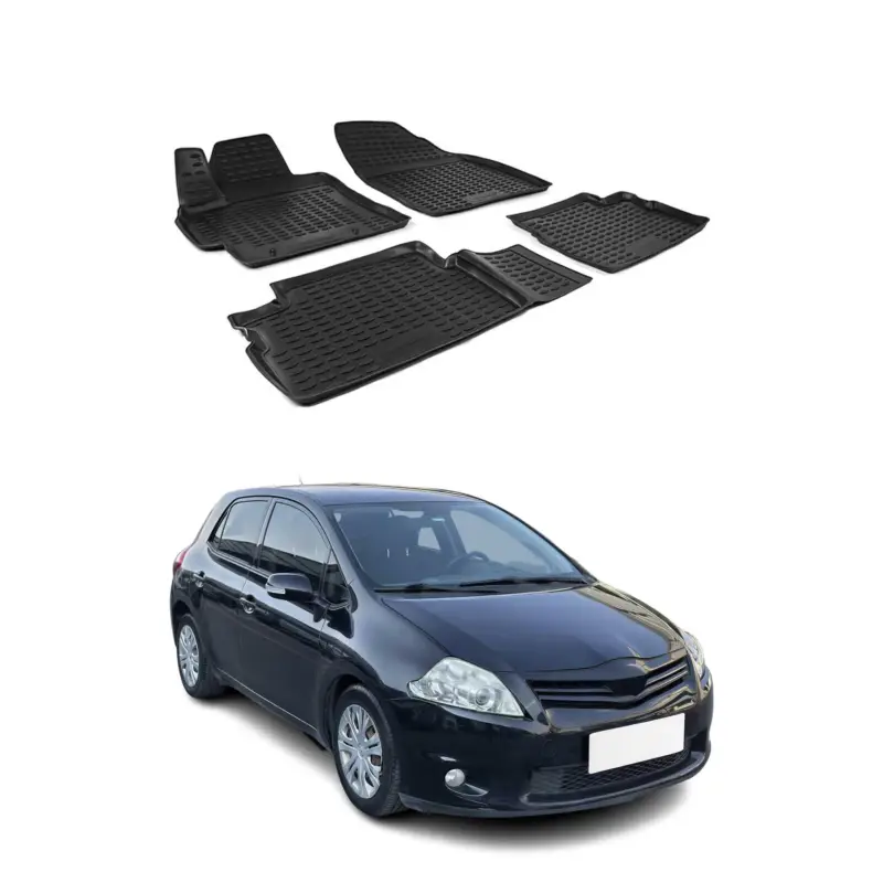 Mega-Angebot OMAC Fußmatten Automatten für Toyota Auris 2007-2012 Gummi Schwarz 4 tlg