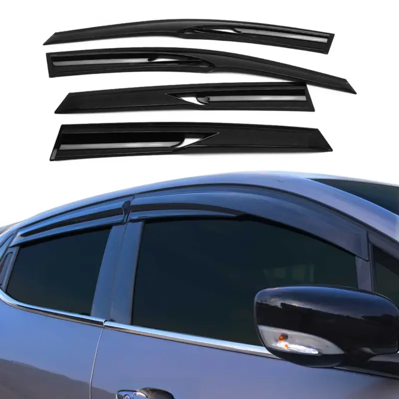 4x Windabweiser Regenabweiser für Mercedes E Klasse 1996-2002 Limo Dunkel Geprüft