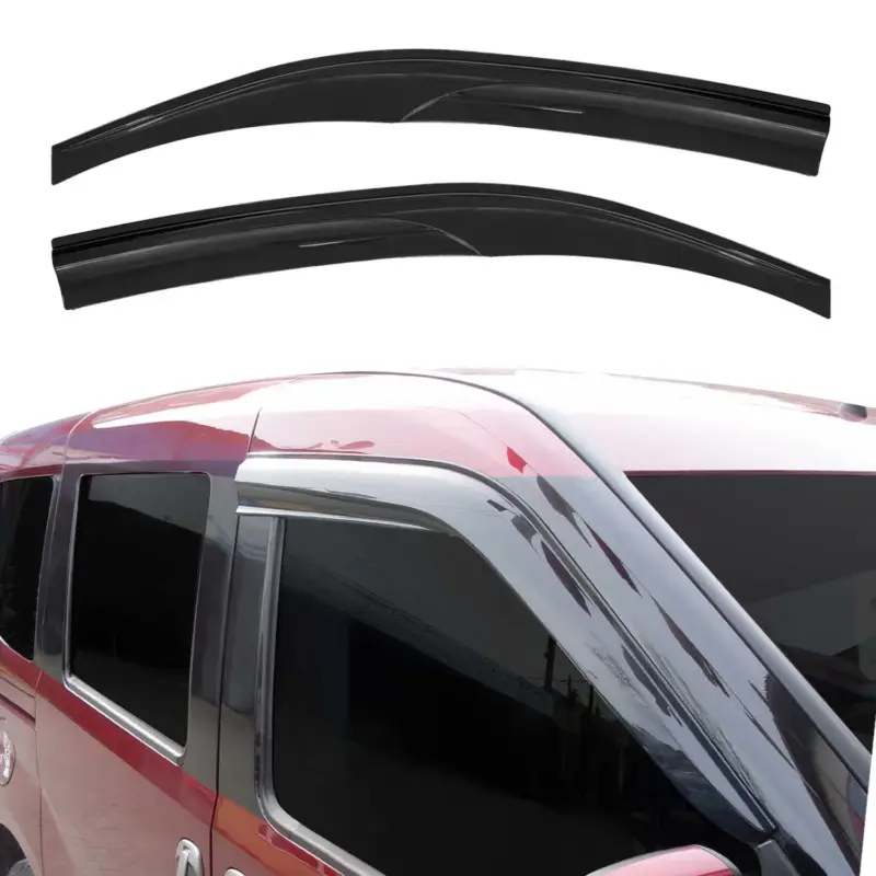 2x Windabweiser Regenabweiser für Peugeot Rifter 2018-2026 Acryl Dunkel Schneller Versand