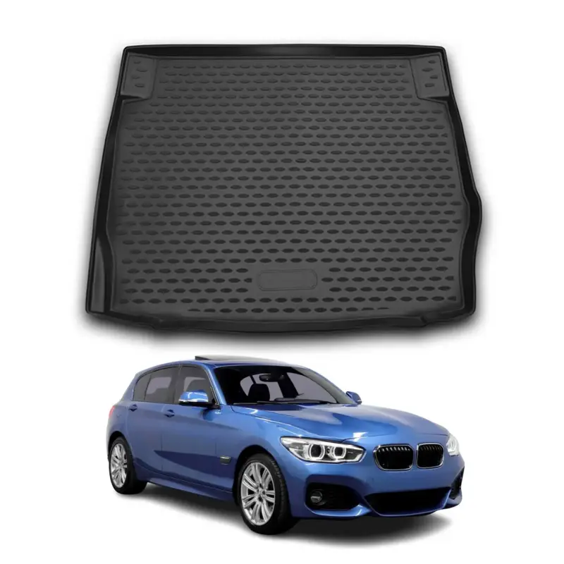 Kofferraummatte Kofferraumwanne für BMW 1er F20 2011-2015 Gummi TPE Schwarz Highlight
