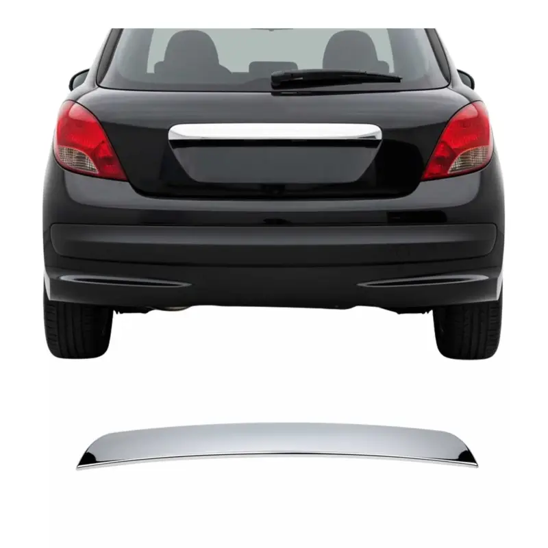 Top-Seller Heckklappe Kofferraumöffner Griff für Peugeot 207 2006-2012 Edelstahl Chrom